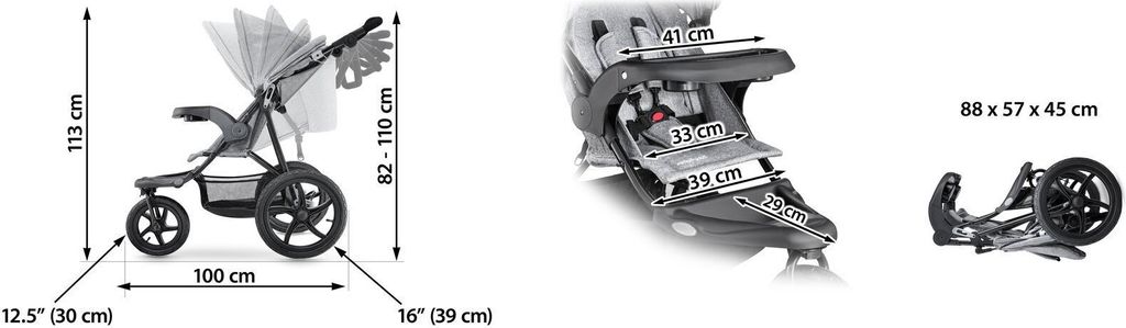 Detský kočík + space detský kočík 0m+ Moby-System MOUNTAIN Obrázok produktu 12