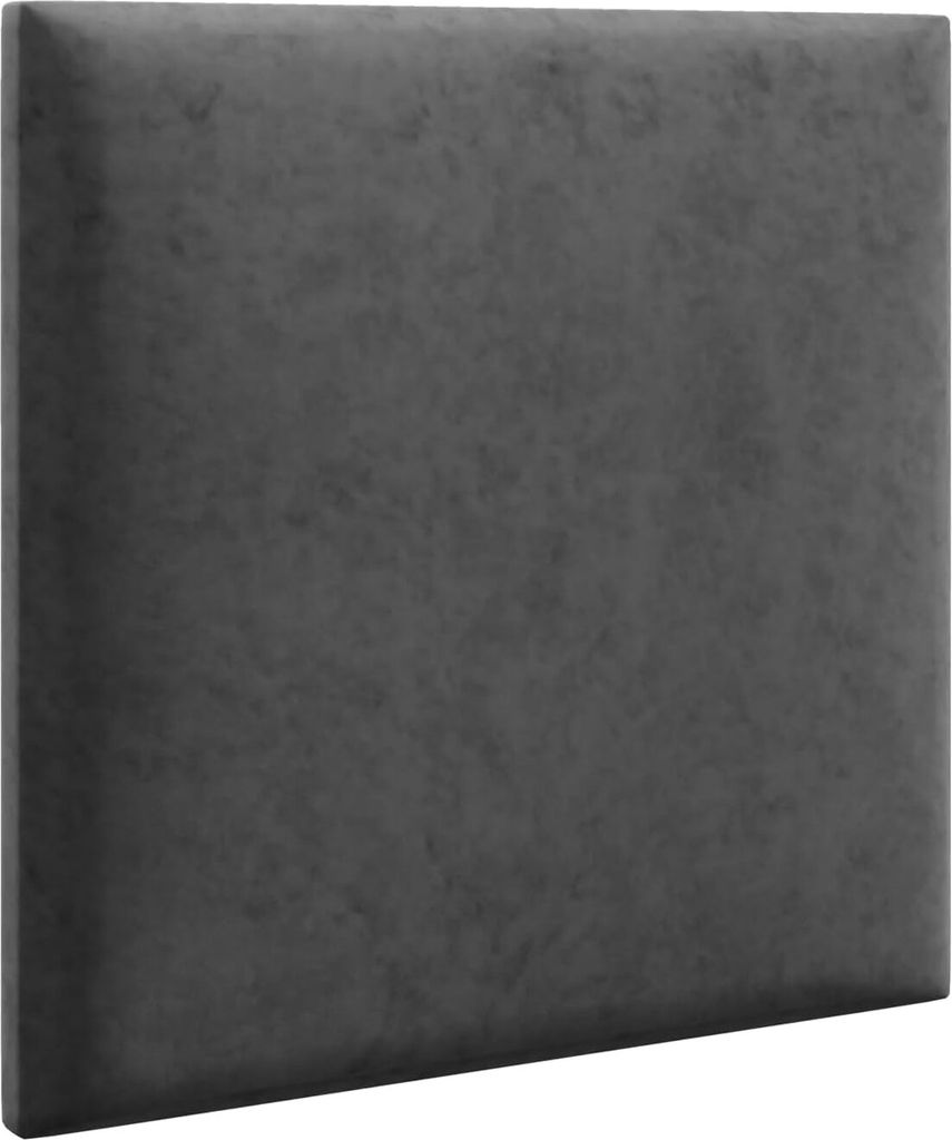 LIKMA Wandkissen Stoff Polsterpaneel Dunkelgrau 40x40 cm Gepolstert Wandkissen Bett Polsterpaneel Wandpolster Kopfteil Kopfenden Stoff: Riviera 95