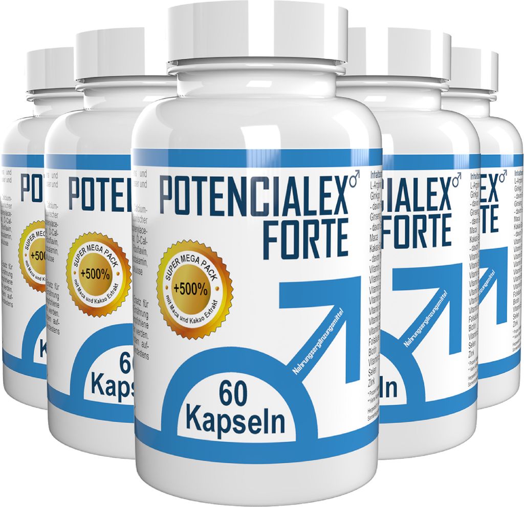 Potencialex Forte - 300 Kapseln (5 x 60 Kapseln) - 5er Pack Produktbild 