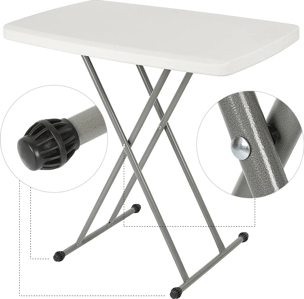 Table Pliante Gain de Place 50x76cm Anti-UV pour Petit Espace