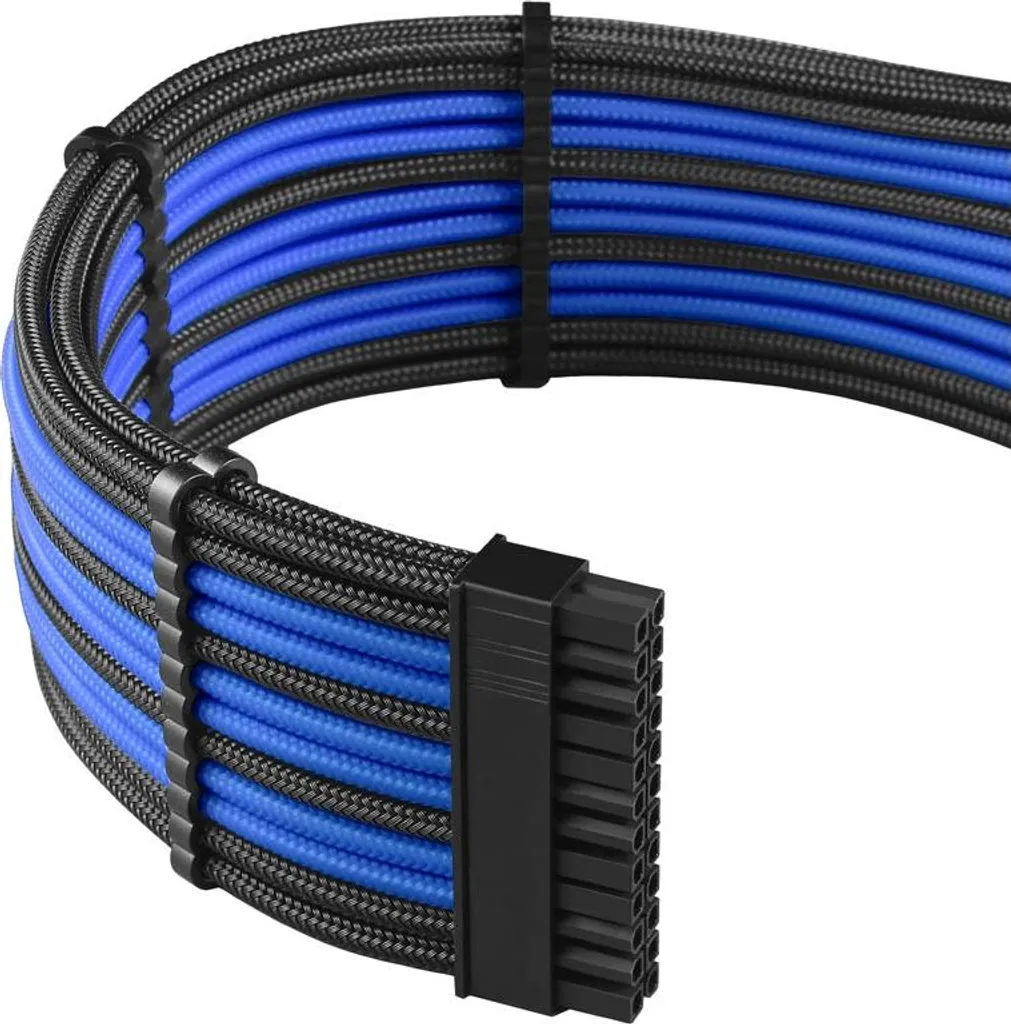 CableMod PRO Kit d'extension ModMesh Noir et Bleu pour Câbles d'Alimentation