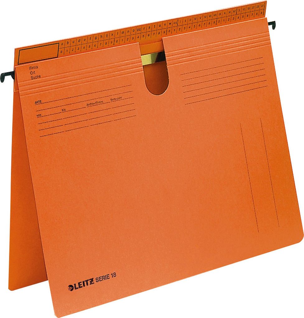 Leitz Hängehefter SERIE 18 18140045 A4 Manilakarton orange 50 St./Pack.