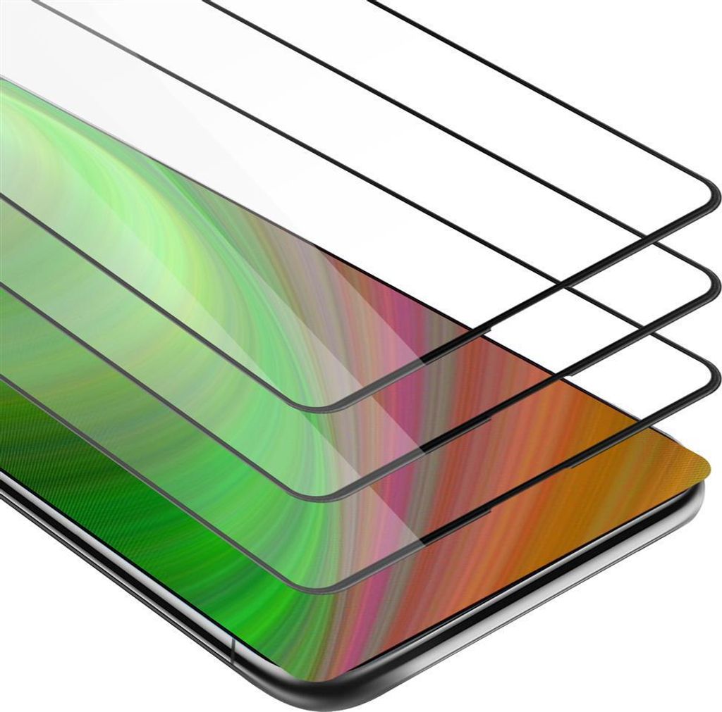 Cadorabo 3x Vollbild Panzer Folie für Xiaomi Mi Mix 2 Schutzfolie in Schwarz Tempered Display-Schutzglas