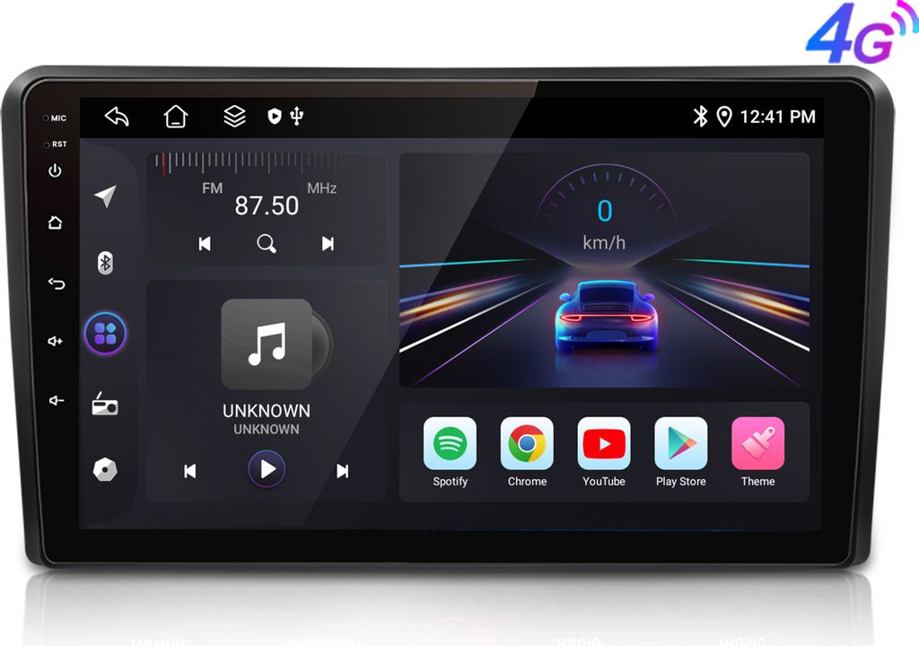 Dispositivo di navigazione incorporato 9" Android13 Carplay Immagine del prodotto 