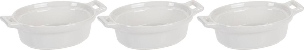 Zestaw Excellent Houseware 3 foremek, porcelana, 13x10x4 Zdjęcie produktu 