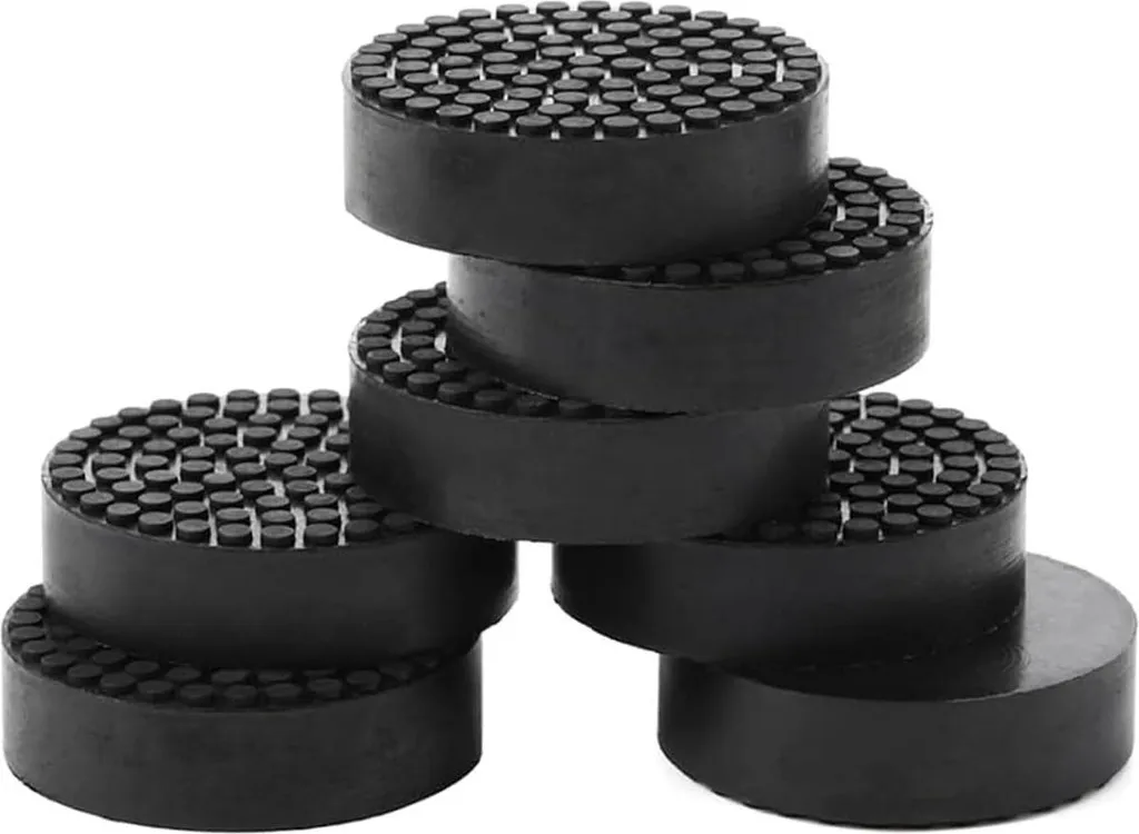 Supports de Pots de Fleurs Invisibles Lot de 24 Plots en Caoutchouc