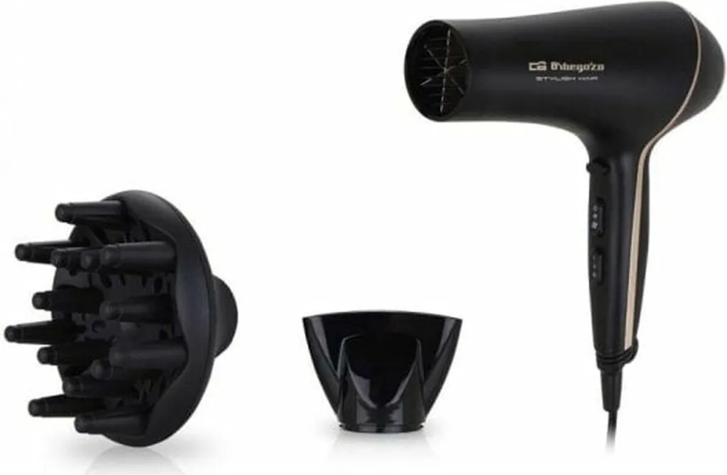 Orbegozo SE 2065 Sèche-cheveux 2000W avec Diffuseur et Concentrateur Pro
