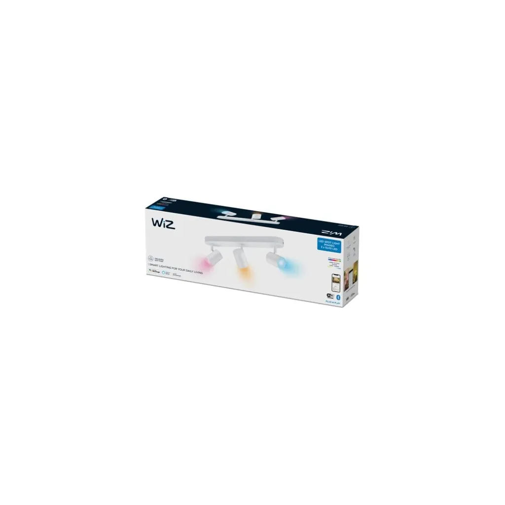 WiZ Imageo Bianca Plafoniera 3 Faretti Smart RGB Wi-Fi Matter-Ready