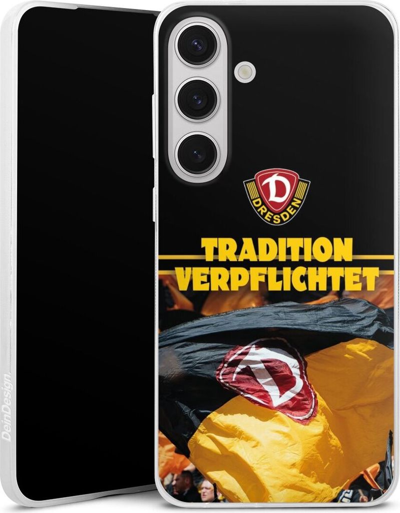 DeinDesign Slim Hülle für Samsung Galaxy S25+ Silikon Case Ultra Dünn Handyhülle Fanartikel SG Dynamo Dresden SGD
