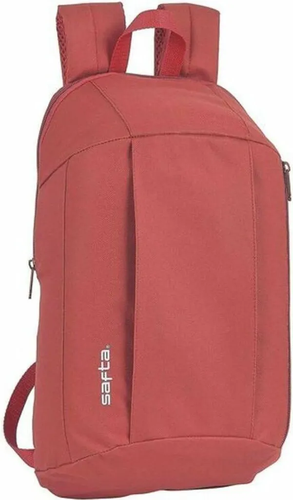 Zaino Safta Rosso per Università: Capienza e Stile Casual Garantito