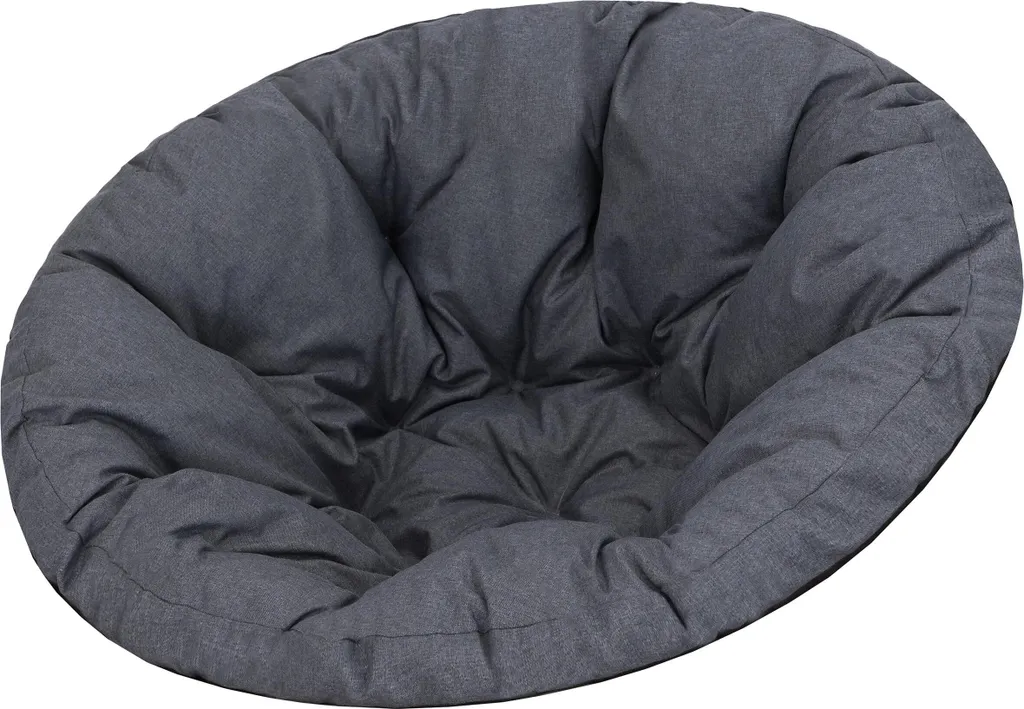 Coussin SOA Ø114cm Résistant Intempéries et Certifié OEKO-TEX Gris 8cm