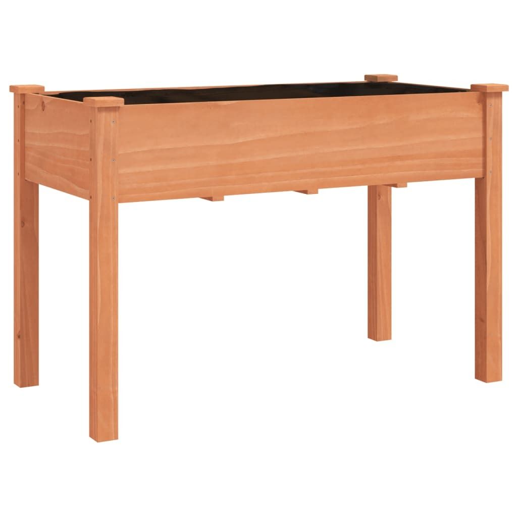 vidaXL Bac à plantes avec insert Brun 118x59x76 cm Sapin Image du produit 