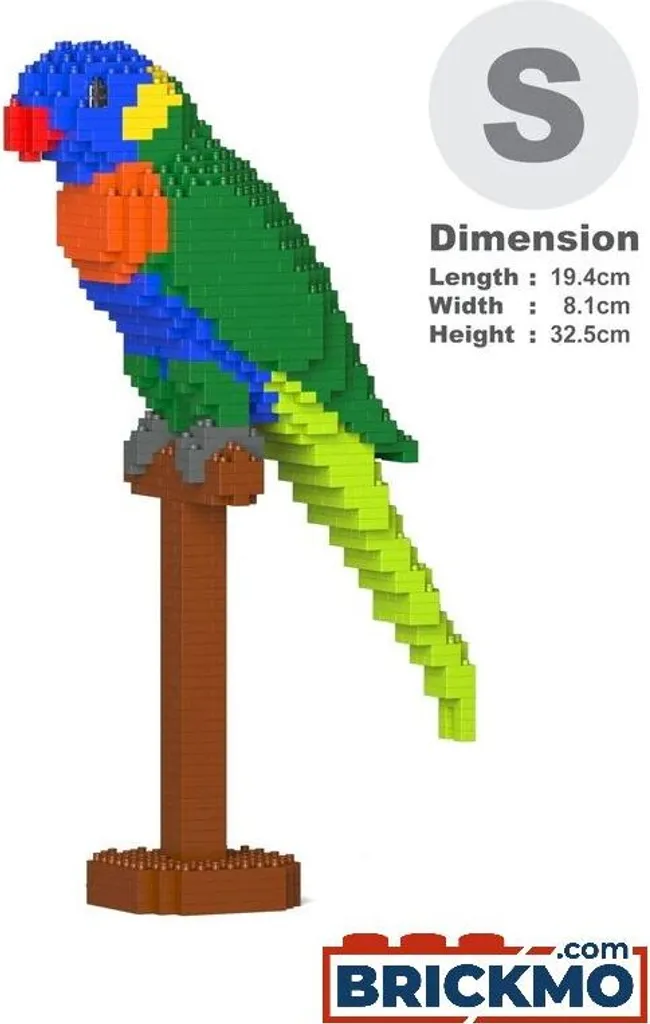 Décoration Oiseau DIY Perruche arc-en-ciel JEKCA pour Bureau et Salon