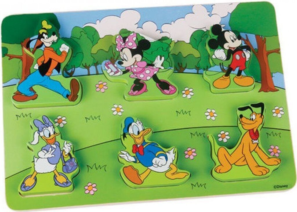Disney Mickey Mouse 7tlg. Holzpuzzle