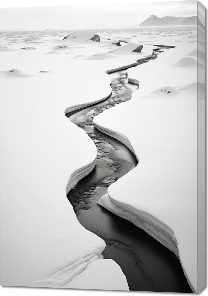 Bild 70x100cm Frostspalten