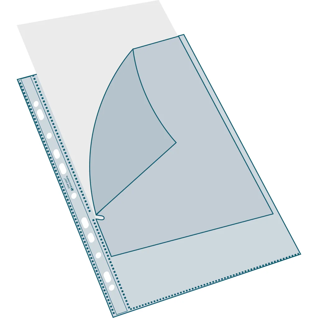 Protection documents A4 : 100 pochettes perforées Exacompta 5870E - 5