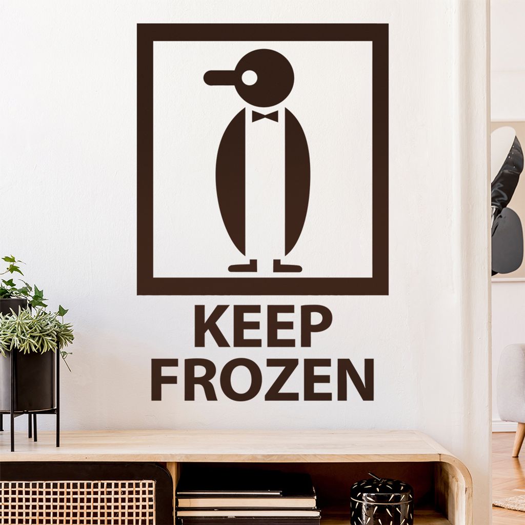 Keep Frozen - gefroren Wandtattoo Wandaufkleber Wall Sticker - Dekoration, Küche, Wohnzimmer, Schlafzimmer, Badezimmer