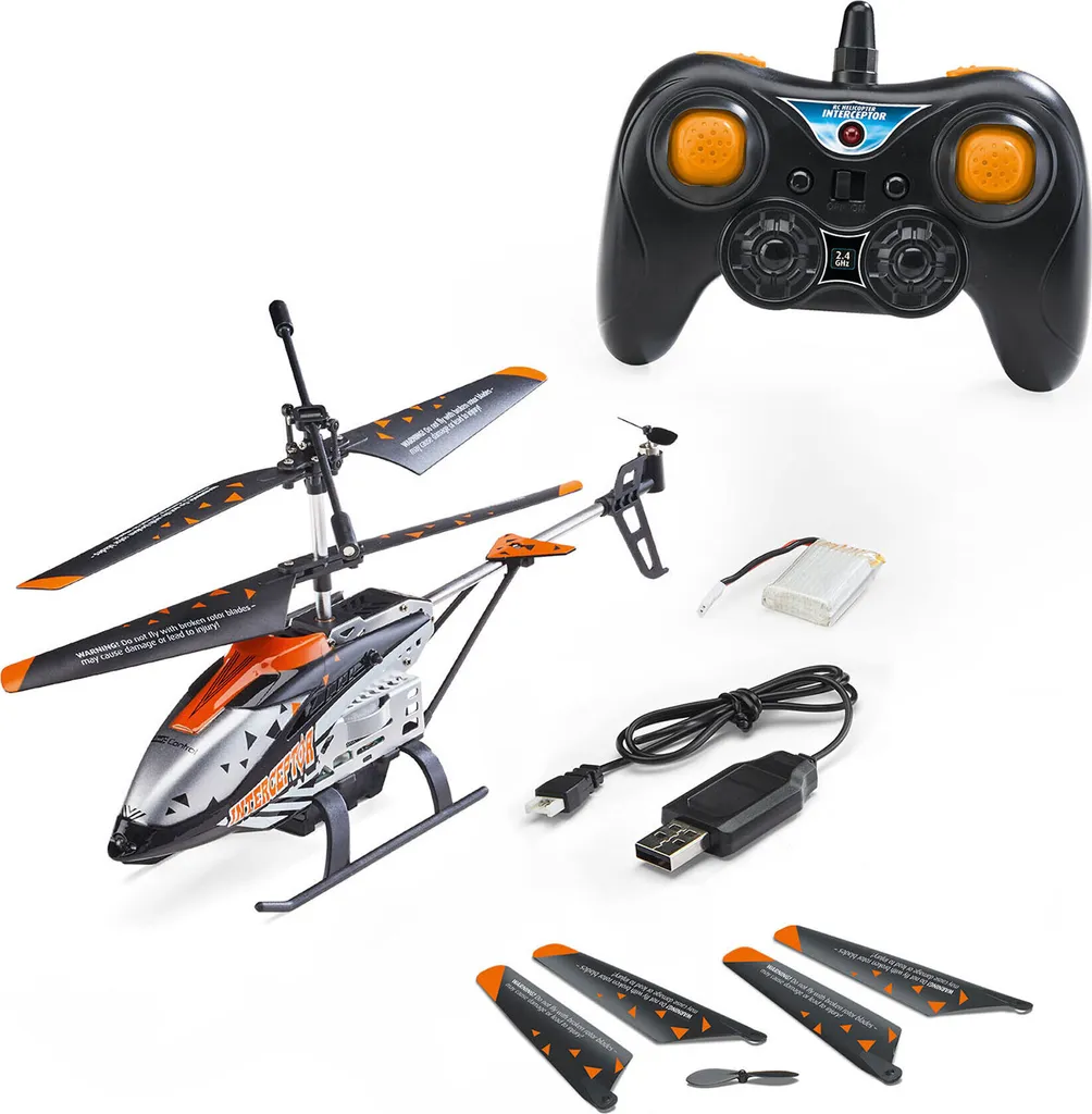 Hélicoptère Télécommandé Interceptor avec Capteur Anti-Collision RC
