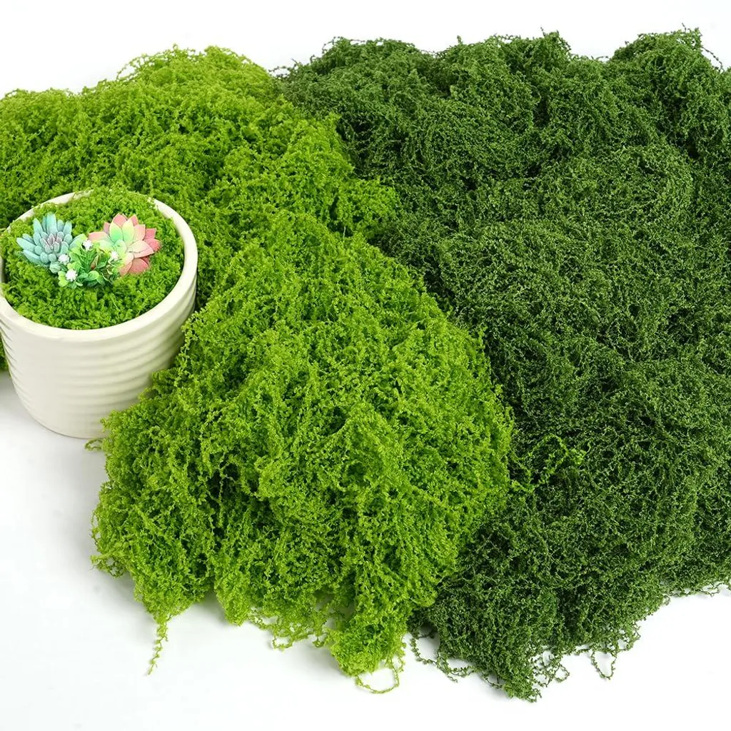 Décoration de Pâques et aquarium : Mousse artificielle 100g polyvalente