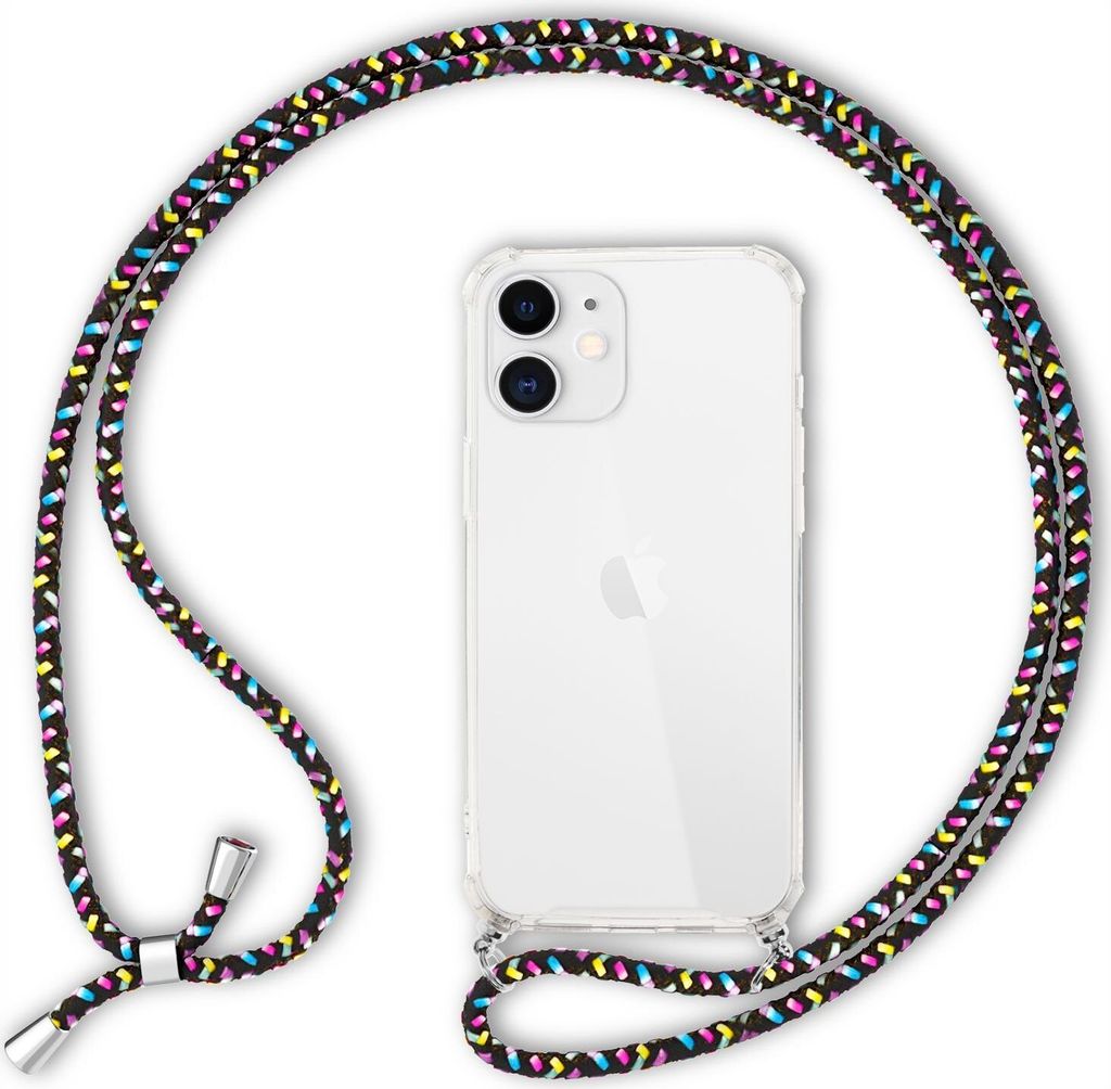 NALIA Handy Hülle mit Kette für iPhone 12 mini, Hard Case Produktbild 