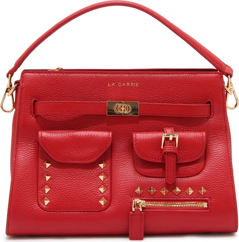 Sac à Main Porté Épaule La Carrie Rock - Sac Femme Chic 29 cm Noir