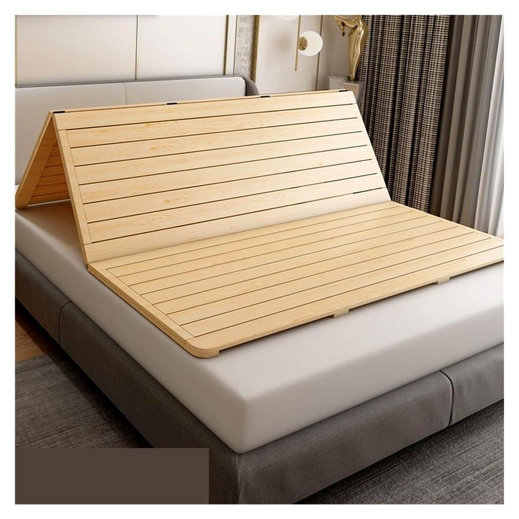 Halbklappbarer Lattenrost aus Holz für japanische Futon-Matratze, aufrollbare Lattenbettunterstützung, platzsparende Schlaflösung, 100 x 200 cm