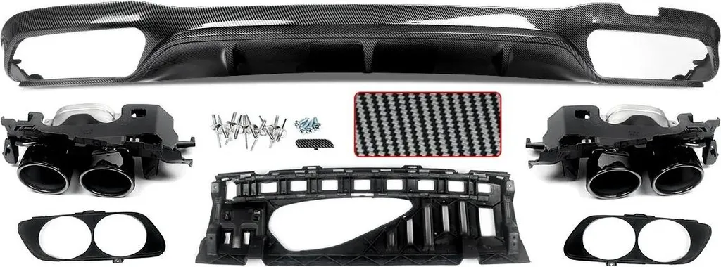 Diffuseur Arrière pour Personnalisation Auto - Style Sportif Carbone