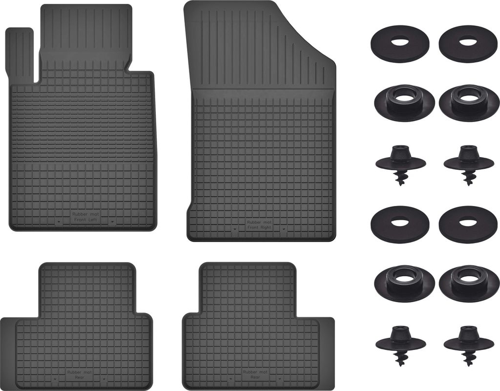 Gummimatten Mit Stoppern Für: Honda Accord Viii (2008-2015) Schwarz Set
