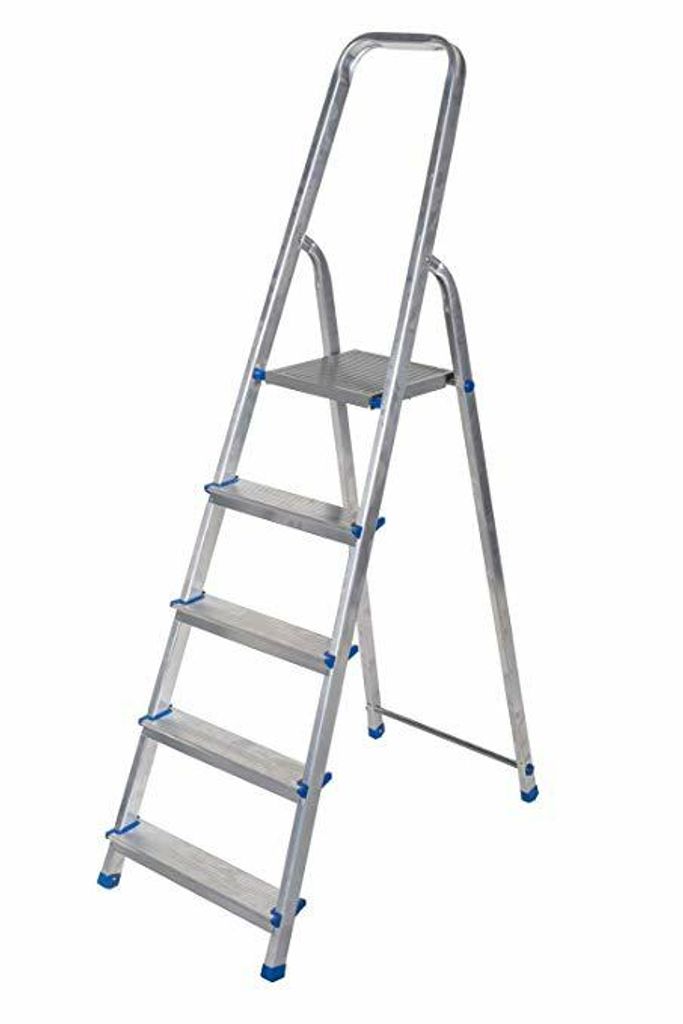 Awtools Aluminium-Leiter Freistehend. 5St.150Kg