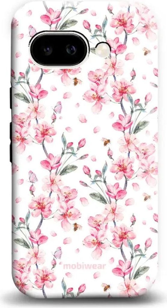 Handyhülle für Google Pixel 9a, Mobiwear Elite Pro, Japanischer Blumenstrauß