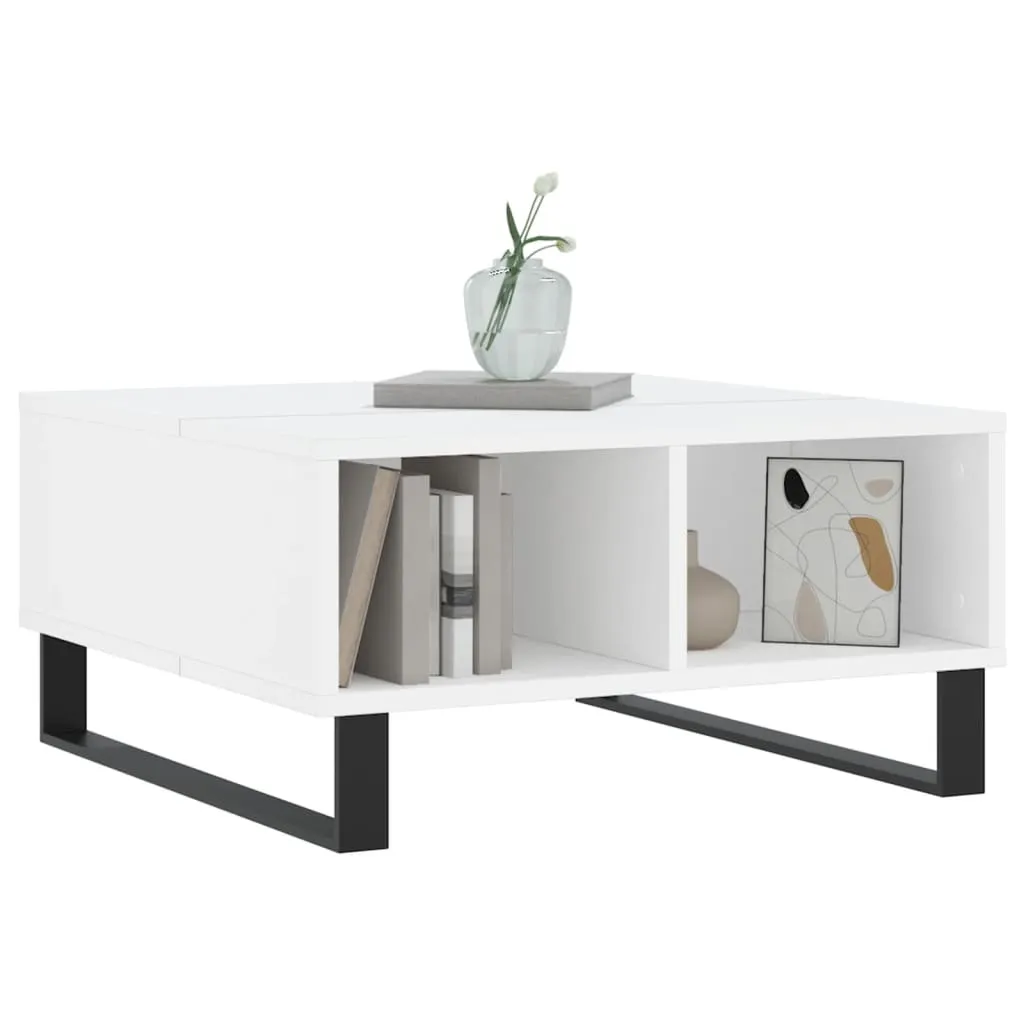 Arreda con Stile: Tavolino Bianco 60x60x30 Legno Best Möbel Cloris - 3