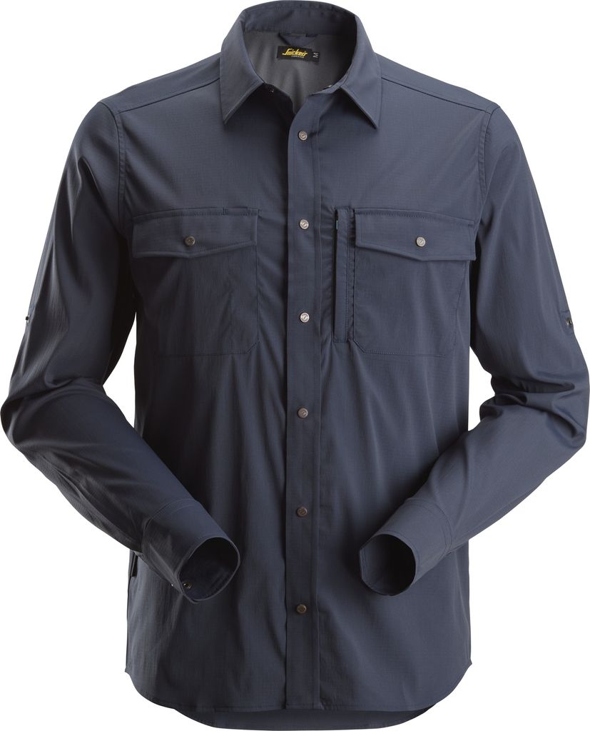 Snickers Workwear LiteWork langarm Shirt Navy-S