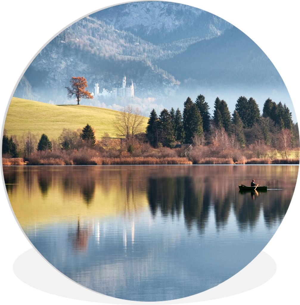 MuchoWow - Wand-Kreis - Wohnzimmer - Bild - Runde - Wanddeko - Dibond - Kunstdrucke