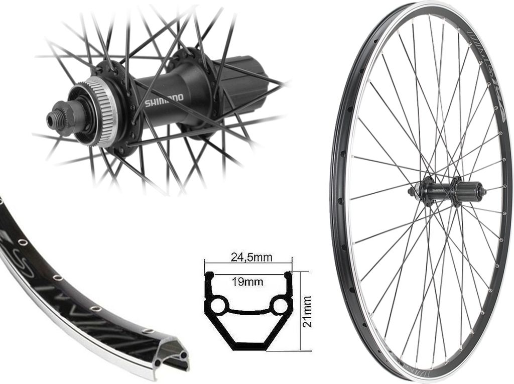 Hinterrad 28 Zoll Hohlkammer Shimano Disc CenterLock Produktbild 