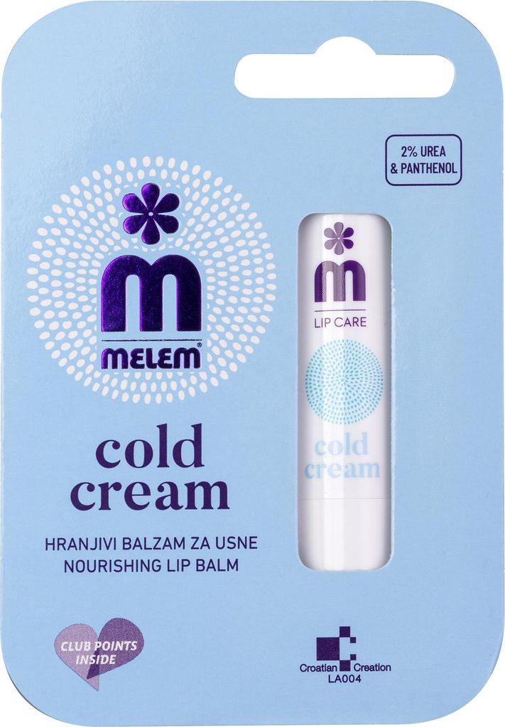 Melem Cold Cream pflegender Lippenbalsam für empfindliche Lippen
