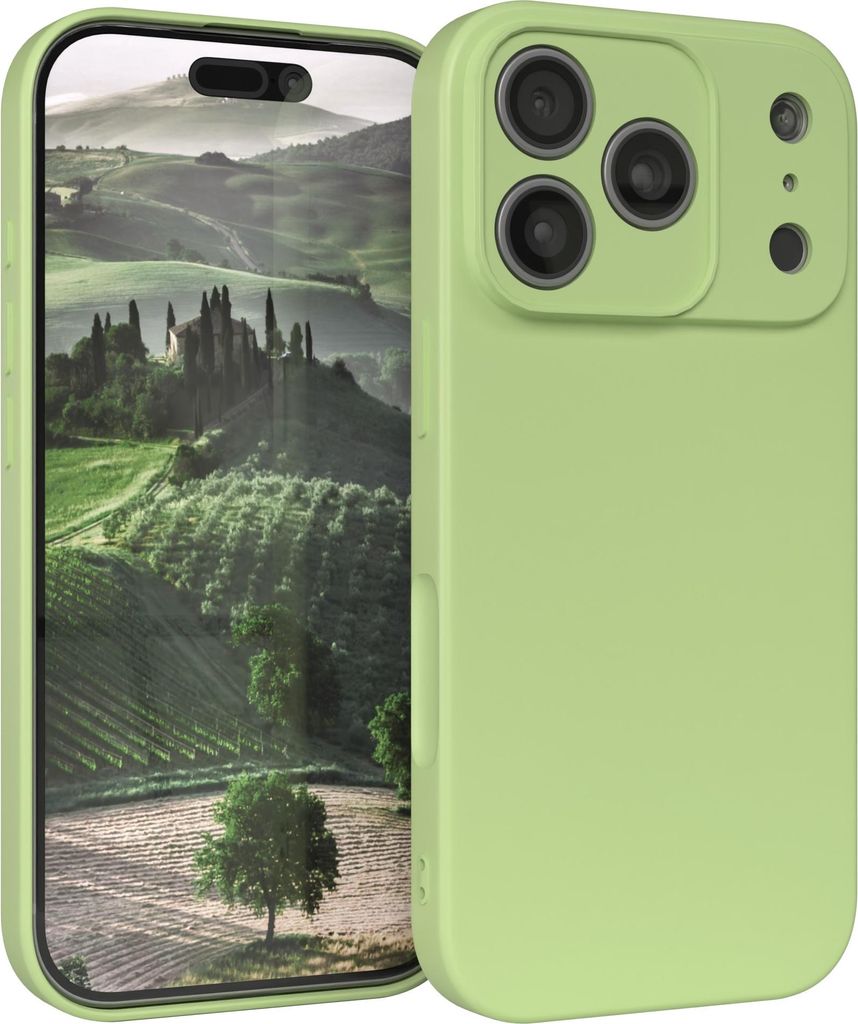 EAZY CASE - TPU Hülle für Apple iPhone 17 Pro, TPU Case stoßfeste Handyhülle, weiches Cover mit Kameraschutz, Silikonhülle in Grün