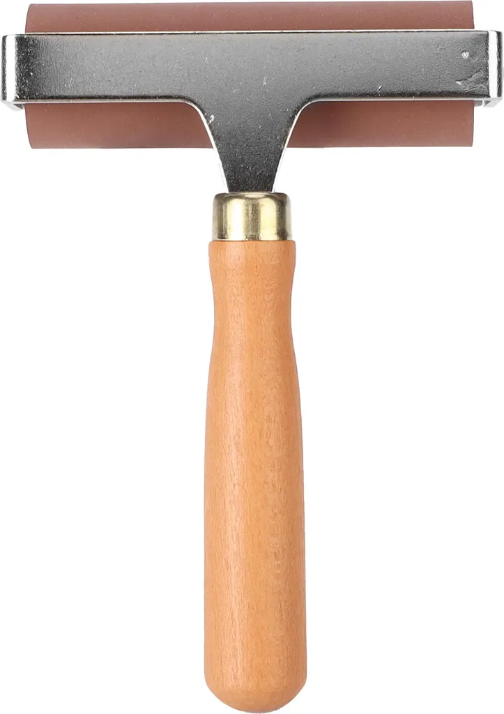 Brayer Rullo in gomma morbido, flessibile, robusto, resistente ed elastico per album di ritagli stampati, 10 cm