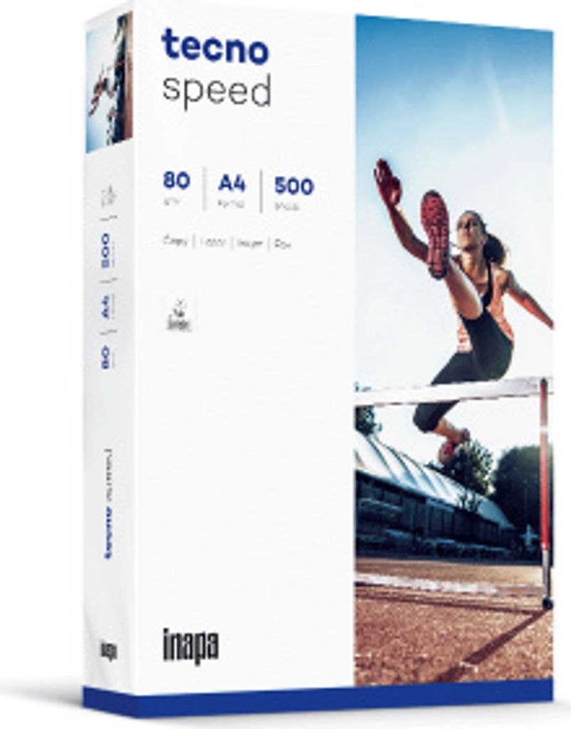 Inapa Drucker-/ Kopierpapier Tecno Universal: 80 G/m², A5 (210x148), 5.000 Blatt (10x500), Weiß – Allround-Papier