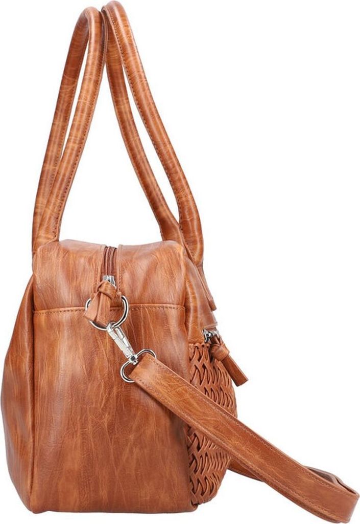 Rieker Damen Henkeltasche geflochten Umhängeriemen H1640, Farbe:Braun