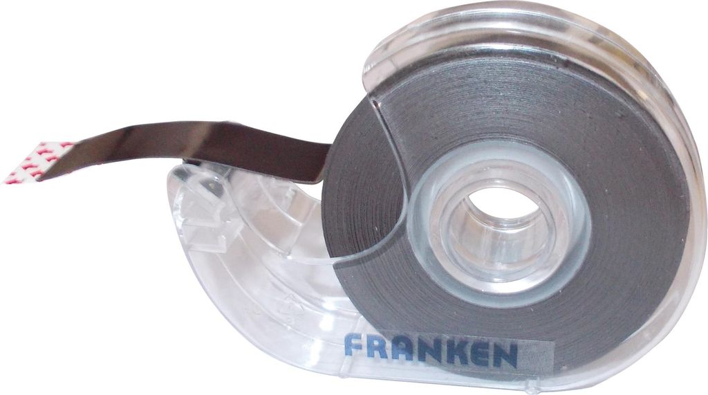 FRANKEN Magnetband im Spender schwarz 19 mm x 8 m