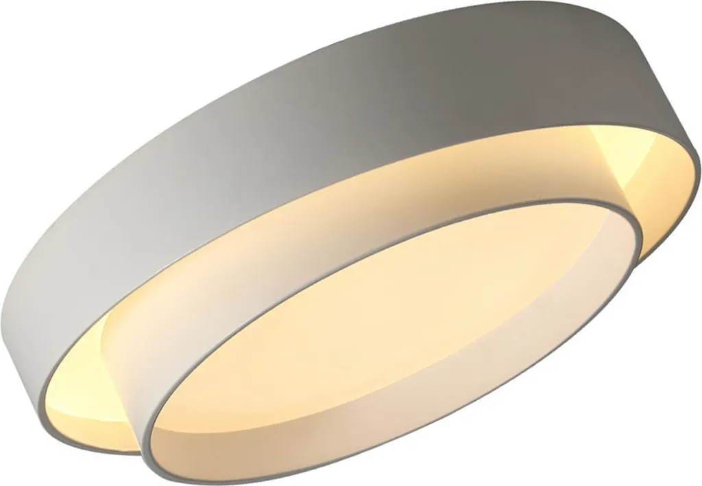 Plafonnier LED Dimmable 45W en Acrylique Longue Durée Finition Métal