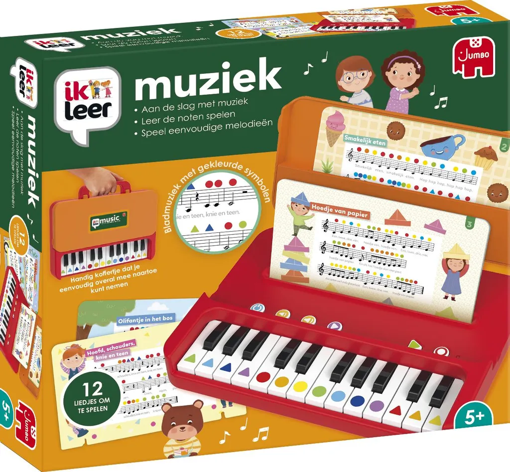 Piano d'apprentissage enfant Jumbo - Jouet musical sonore 8 touches Do-Ré