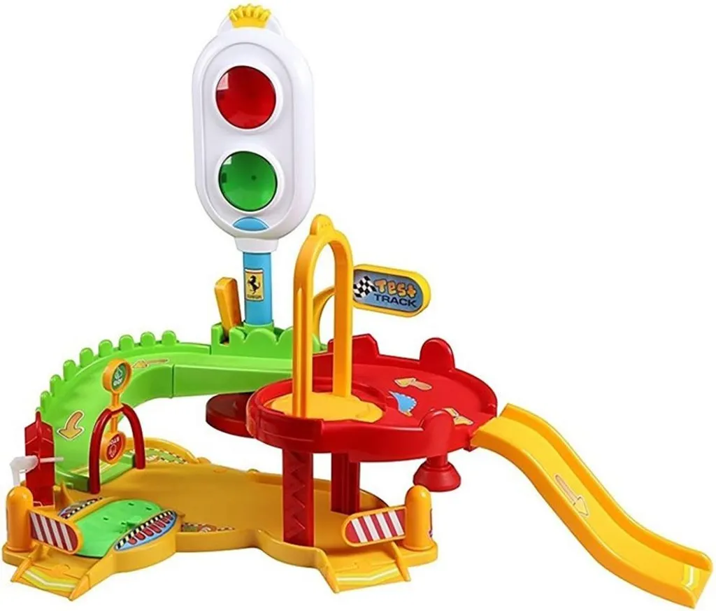 Circuit de Voiture Premier Âge Bburago Junior avec Ferrari Lumineuse