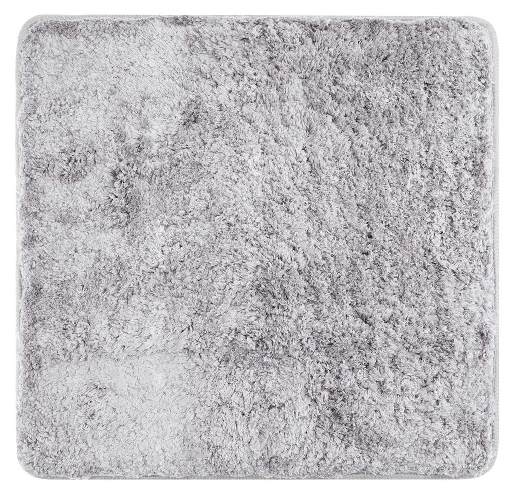 WC-Matte für wandhängende WCs mit rutschfester Unterseite (50 x 50 cm, grau)