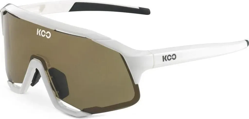 Lunettes Koo Demos Blanc Brown CAT2 - Lunettes de Soleil Performance Velo
