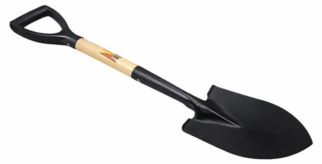 Hochwertige Gartenschaufel mit Holzstiel - kleine Schaufel Produktbild 