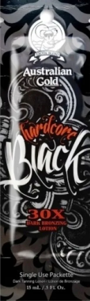 Australian Gold Hardcore Black Lotion Bronzante Intense - Lot de 5 Sachets