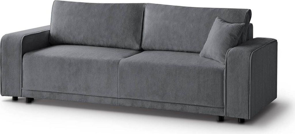 Sofa PRIMO Couch, Schalfsofa (DUNKELGRAU – POSO 60)