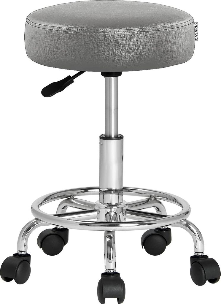 Tabouret à roulettes réglable en hauteur 51-65 cm Image du produit 