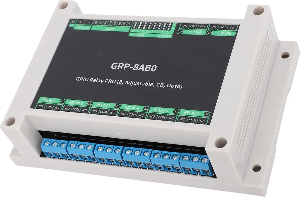 Module Relais GPIO 8 Canaux avec Boîtier ABS et Isolation Optocoupleur